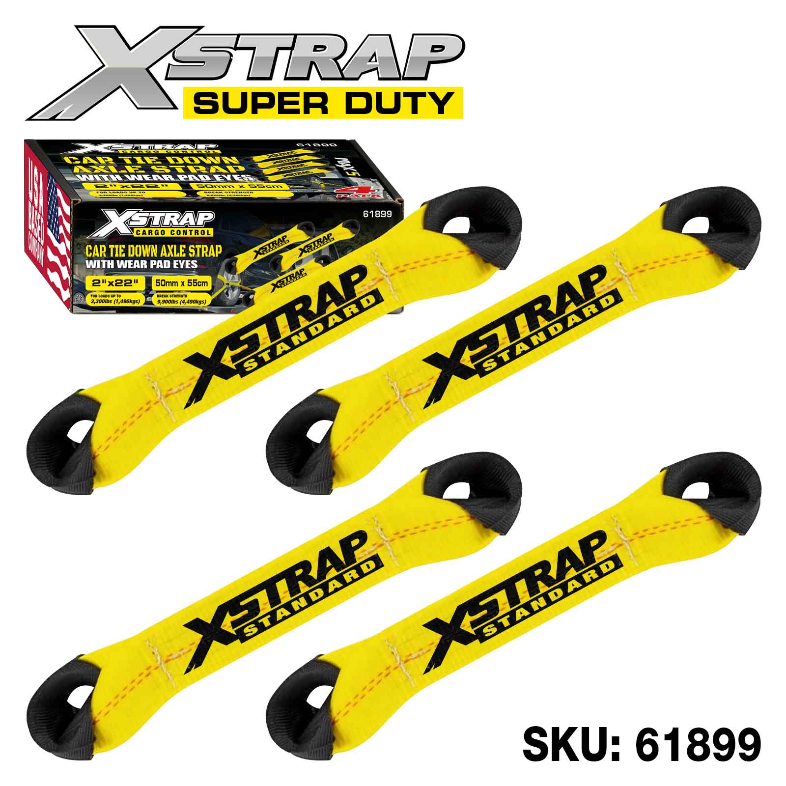 Xstrap 61899 4PK Alex Strap 3 300 lb SWL
