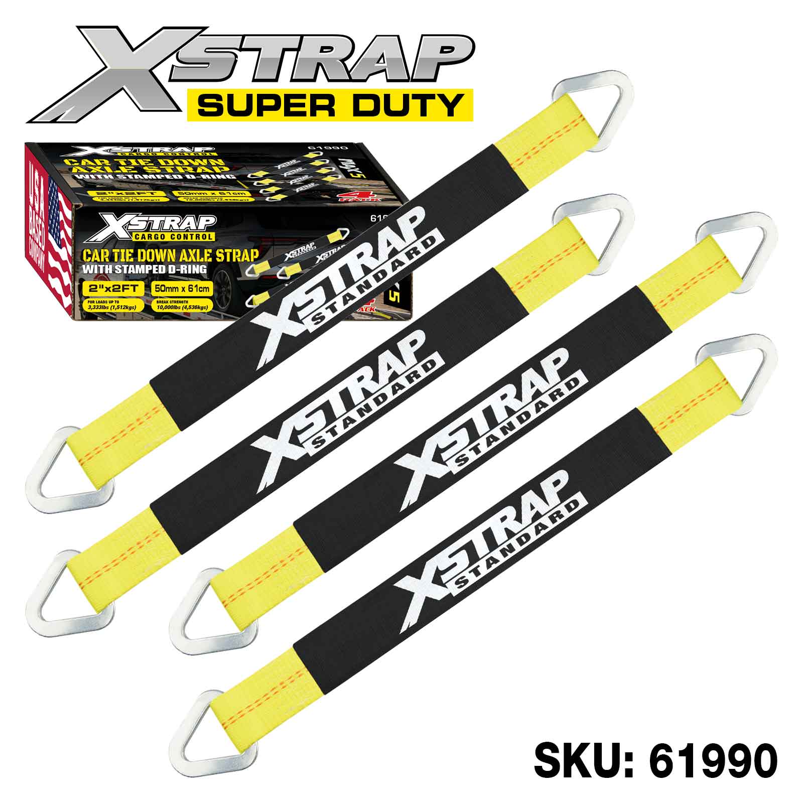 Xstrap 61990 4PK Alex Strap 3 300 lb SWL